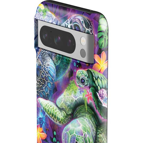 Rainbow Sea Turtles by Sheena Pike Google Pixel 8 Pro Impact Case